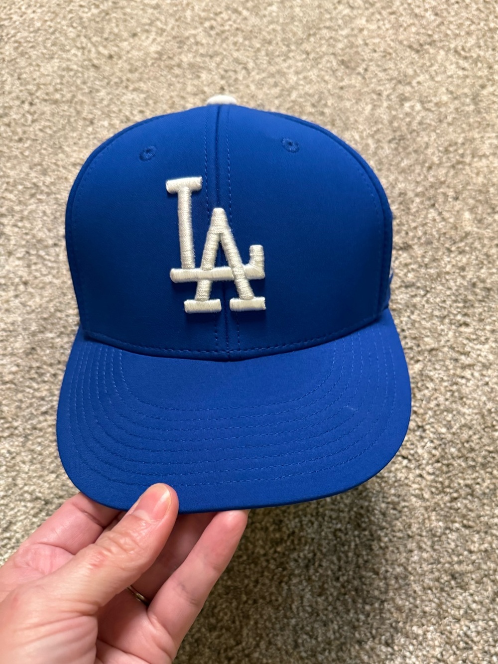Blue LA Baseball Hat - Team Logo Snapback
